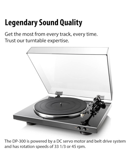 Tocadiscos Analógico Denon DP-300F con Ecualizador Integrado