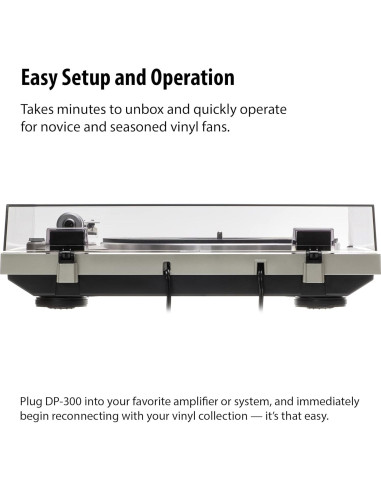 Tocadiscos Analógico Denon DP-300F con Ecualizador Integrado