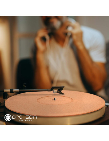 Alfombrilla de tornamesa de corcho PRO SPIN 3mm para vinilos