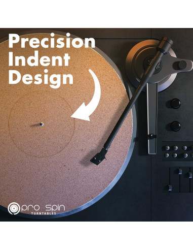 Alfombrilla de tornamesa de corcho PRO SPIN 3mm para vinilos