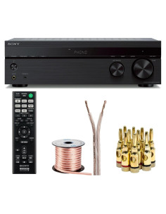 Receptor Estéreo Sony STRDH190 2 Canales Bluetooth + Cable 15.24m
