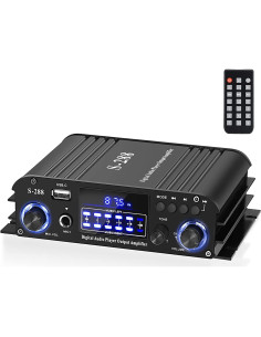 Amplificador de Audio Facmogu S-288 Bluetooth 5.0 600W HiFi 2