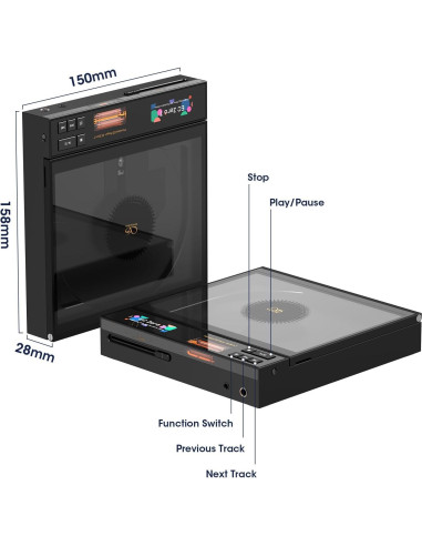 Reproductor de CD Portátil SHANLING EC Zero T HiFi DAC R2R