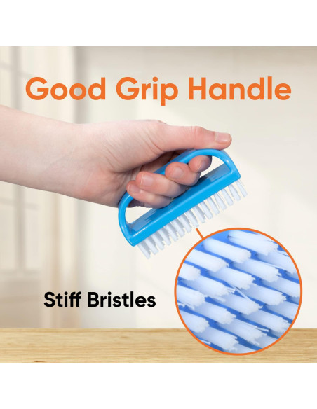 Cepillo Limpiador de Uñas Superio - 3 Paquete, Cerdas Duras Cepillo Limpiador de Uñas Superio - 3 Paquete, Cerdas Duras