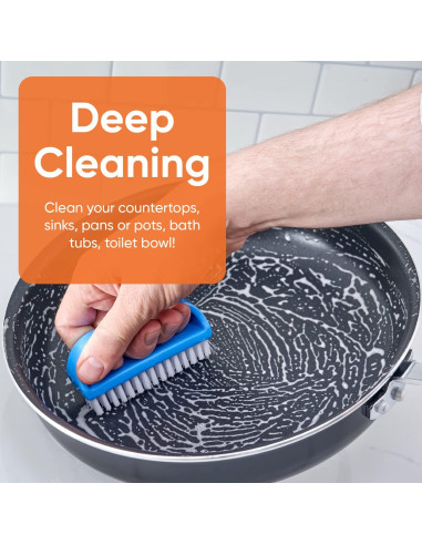 Cepillo Limpiador de Uñas Superio - 3 Paquete, Cerdas Duras