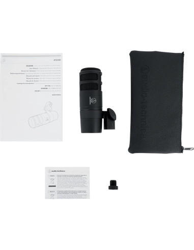 Paquete Micrófono Dinámico AT2040 Audio-Technica + Auriculares Rockville PRO-M50