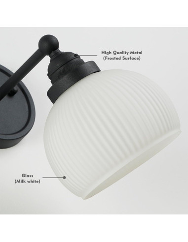 Aplique de Pared Vintage HEQIQEH Recargable con Control Remoto