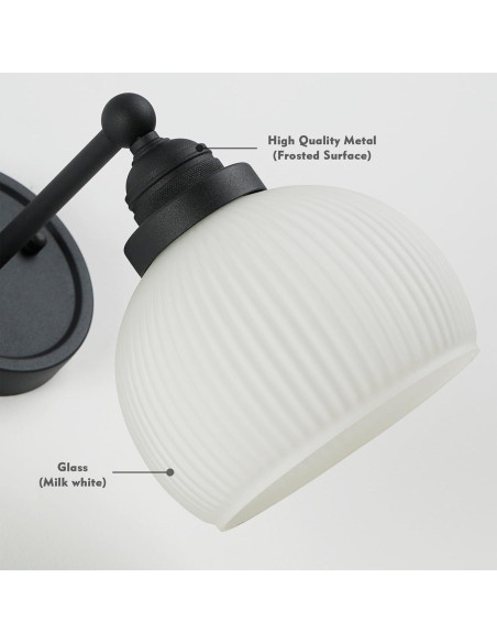 Aplique de Pared Vintage HEQIQEH Recargable con Control Remoto