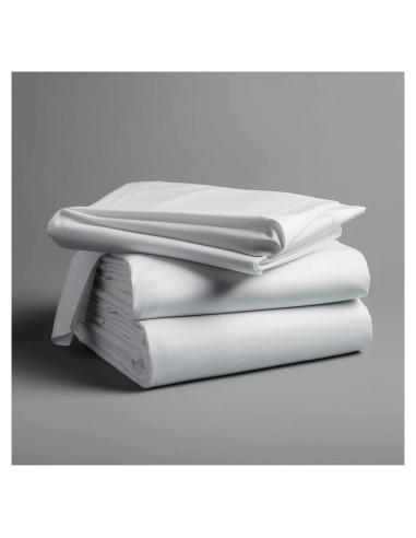 Juego de sábanas Twin XL Lunar Silks 100% rayón bambú blanco