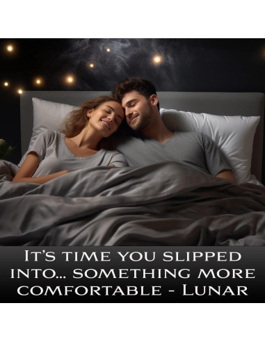 Juego de sábanas Twin XL Lunar Silks 100% rayón bambú blanco