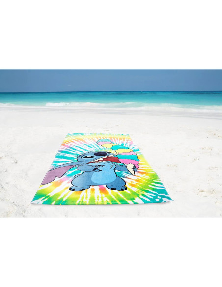 Toalla de Playa Jay Franco Lilo & Stitch 86x162 cm Algodón Suave