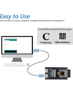 Placa ESP32-S3 FREENOVE CAM 240 MHz, 8 MB Flash y PSRAM 2