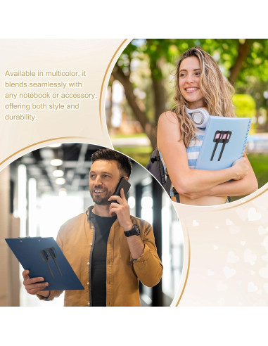 Soporte para Lápices Autoadhesivo PATIKIL - 4 Piezas Azul