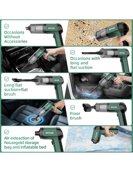 Aspiradora de Coche Inalámbrica Anyclea YBDBS02PROL1 12000PA