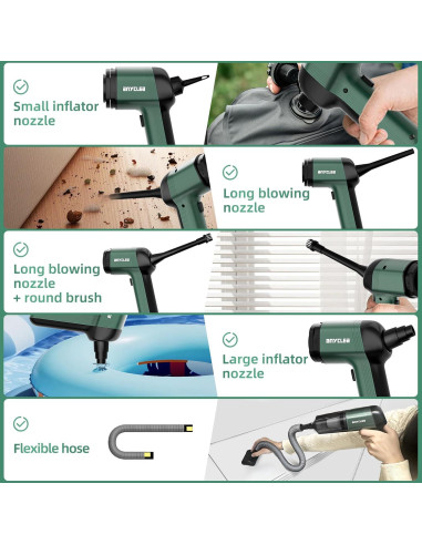 Aspiradora de Coche Inalámbrica Anyclea YBDBS02PROL1 12000PA