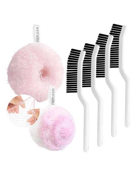 Juego de Cepillos de Limpieza Fieploom 6 Piezas Multiusos