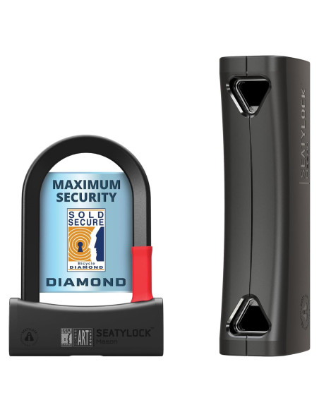 Cerradura U Seatylock UM140-ON Diamante Negro 14 cm Alta Seguridad