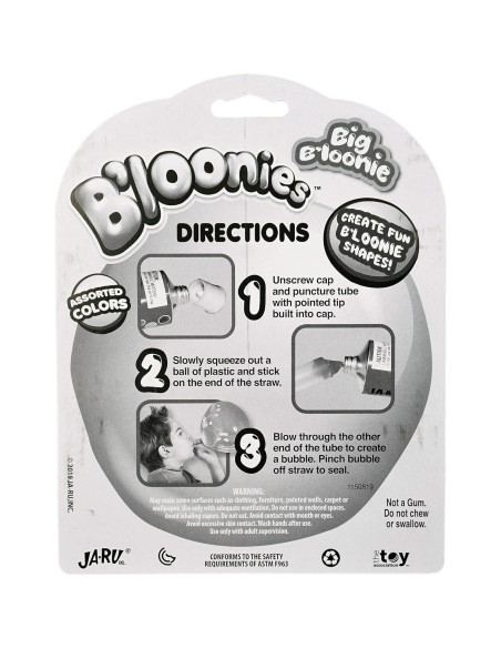 Kit de Globos B'loonies JA-RU XXL 2 Tubos Plástico 3 Colores