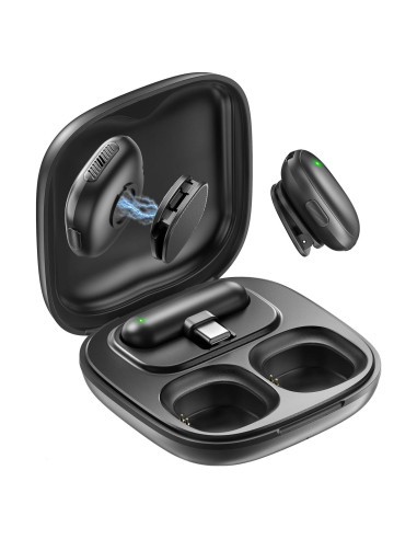 Micrófono Lavalier Inalámbrico WEWAHIVER V36 USB-C 40H Batería