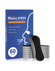 Tiras Nasales para Ronquidos ETTSNU 60 Unidades Hipoalergénicas