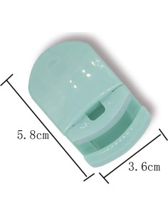 Mini Rizador de Pestañas Portátil 2 Piezas Rosa Verde 2