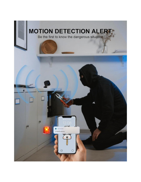 Cámara Mini HD 1080P Inalámbrica WiFi A12 con Visión Nocturna