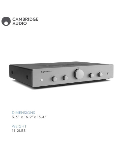 Amplificador Estéreo Cambridge Audio AXA25 25W HiFi Gris Lunar