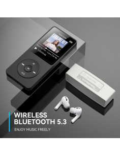 Reproductor MP3 AGPTEK A02 Bluetooth 5.3 32GB Pantalla 1.8" 2