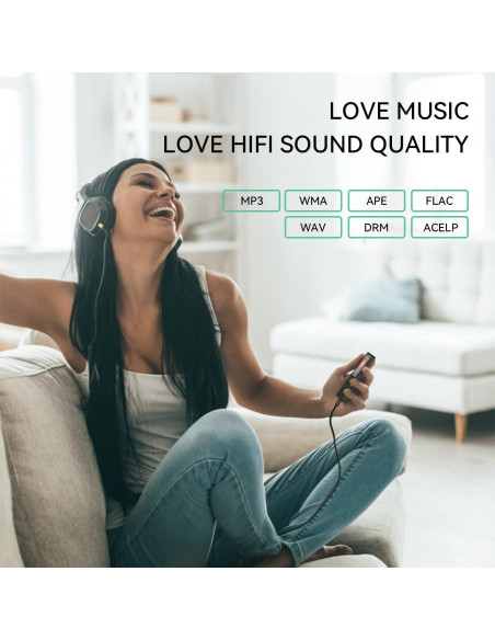 Reproductor MP3 AGPTEK A02 Bluetooth 5.3 32GB Pantalla 1.8"