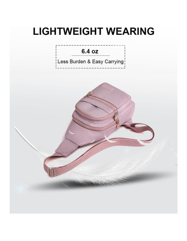 Bolso Cruzado Hiflyer para Mujeres - Resistente al Agua - Caqui