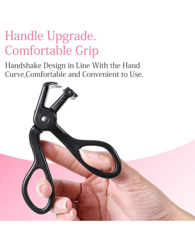 Rizador de Pestañas Tucnoeu Mini Negro con Almohadilla de Silicona