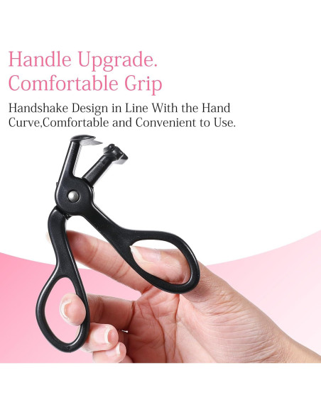 Rizador de Pestañas Tucnoeu Mini Negro con Almohadilla de Silicona