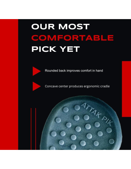 Púas de Guitarra Acoustik Attak STEALTH III - Cobalto, Paquete de 10