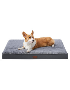 Cama Ortopédica para Perros MIHIKK 58.4x43.2cm Gris Impermeable