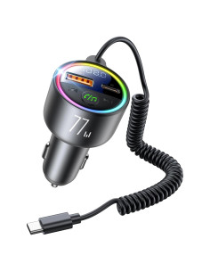 Transmisor FM Bluetooth 5.4 Bommiax 77W Carga Rápida 65W