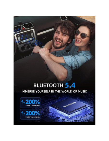 Transmisor FM Bluetooth 5.4 Bommiax 77W Carga Rápida 65W