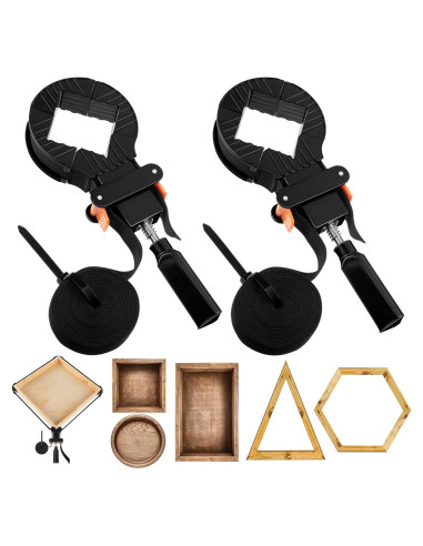 Abrazaderas de Banda Feekoon 2 Paquetes 4m para Carpintería