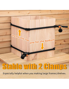 Abrazaderas de Banda Feekoon 2 Paquetes 4m para Carpintería 2