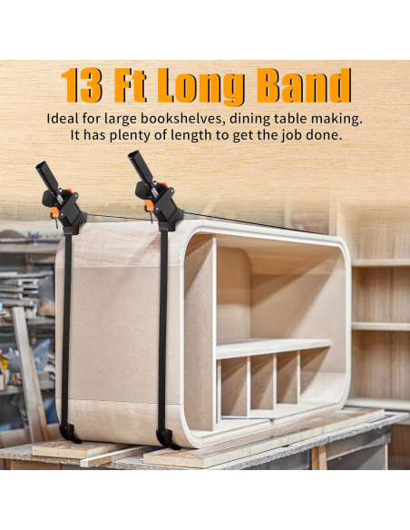Abrazaderas de Banda Feekoon 2 Paquetes 4m para Carpintería