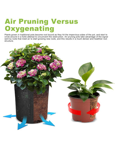 Bolsas de Cultivo Altas Growpropel 3 Galones 8 Paquete Tela Resistente