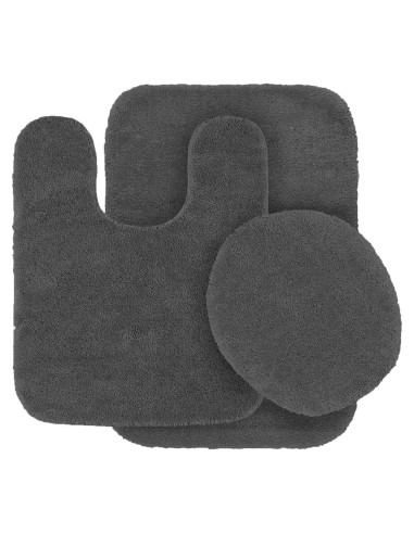 Juego de Alfombras de Baño 3 Piezas MK Home Antideslizante