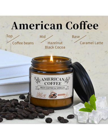 Vela Aromática de Soja Yushan - 113g Café Americano