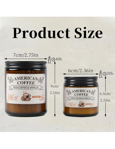 Vela Aromática de Soja Yushan - 113g Café Americano