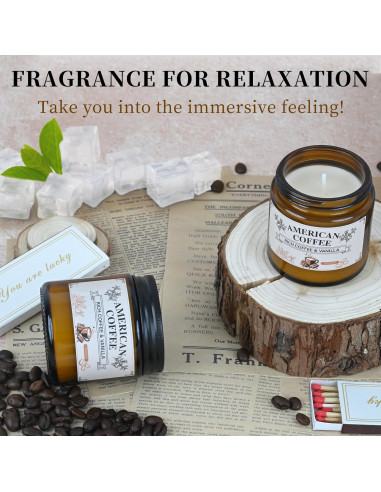 Vela Aromática de Soja Yushan - 113g Café Americano