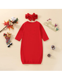 Conjunto de Sueño Floral Merqwadd 0-3 meses con Diadema 2