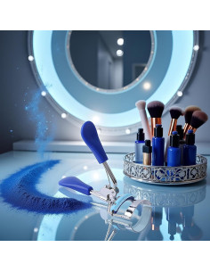 Rizador de Pestañas Profesional Labriciyon Azul Ergonomico 2