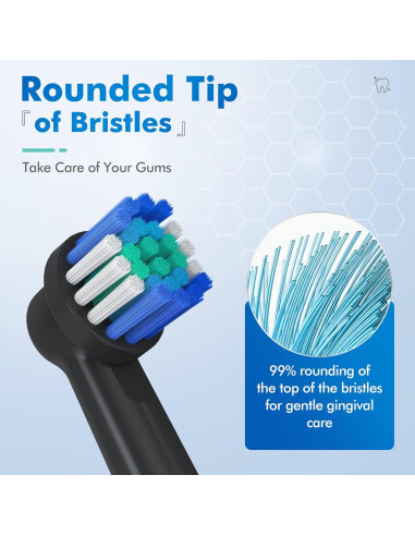 Cabezas de cepillo de dientes Keosaa para Oral-B, 4 piezas