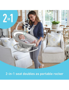 Columpio y Mecedora Graco Sense2Soothe 2-en-1 con Detección de Llanto 2