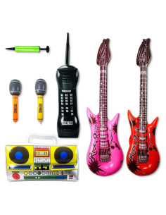 Set de Instrumentos Inflables para Fiesta 80s/90s - Fraiieon
