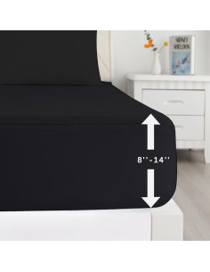 Protector de colchón Twin Biloban a prueba de agua 2 unidades 2